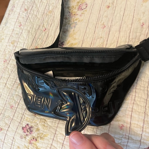 Black Iridescent Adidas Waist Bag - Picture 6 of 7